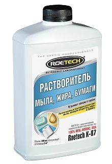 Септики ROETECH Растворитель мыла, жира, бумаги Roetech K-87  946мл